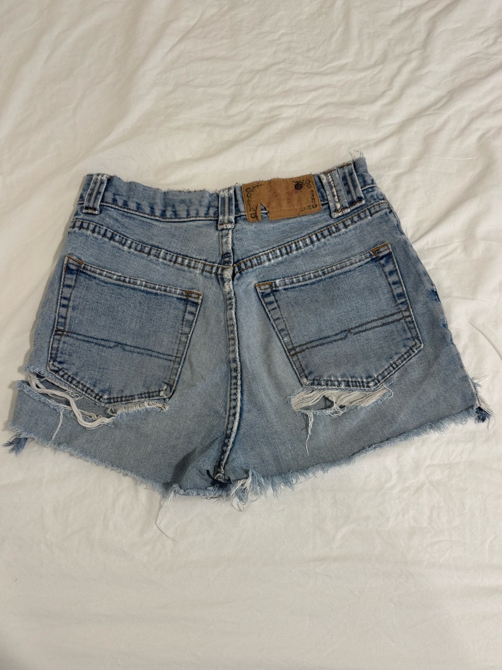Cheeky Light Blue Denim Cutoff Shorts